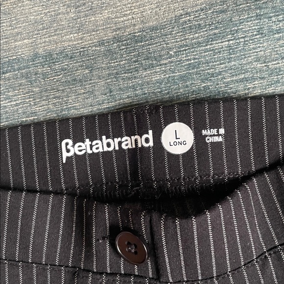 Betabrand Charcoal Pinstripe Trousers - Picture 9 of 10